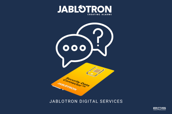 Fragen und Antworten zu den Änderungen der JABLOTRON Digital Services Werbung, Plakat, Text, Visitenkarte, Papier
