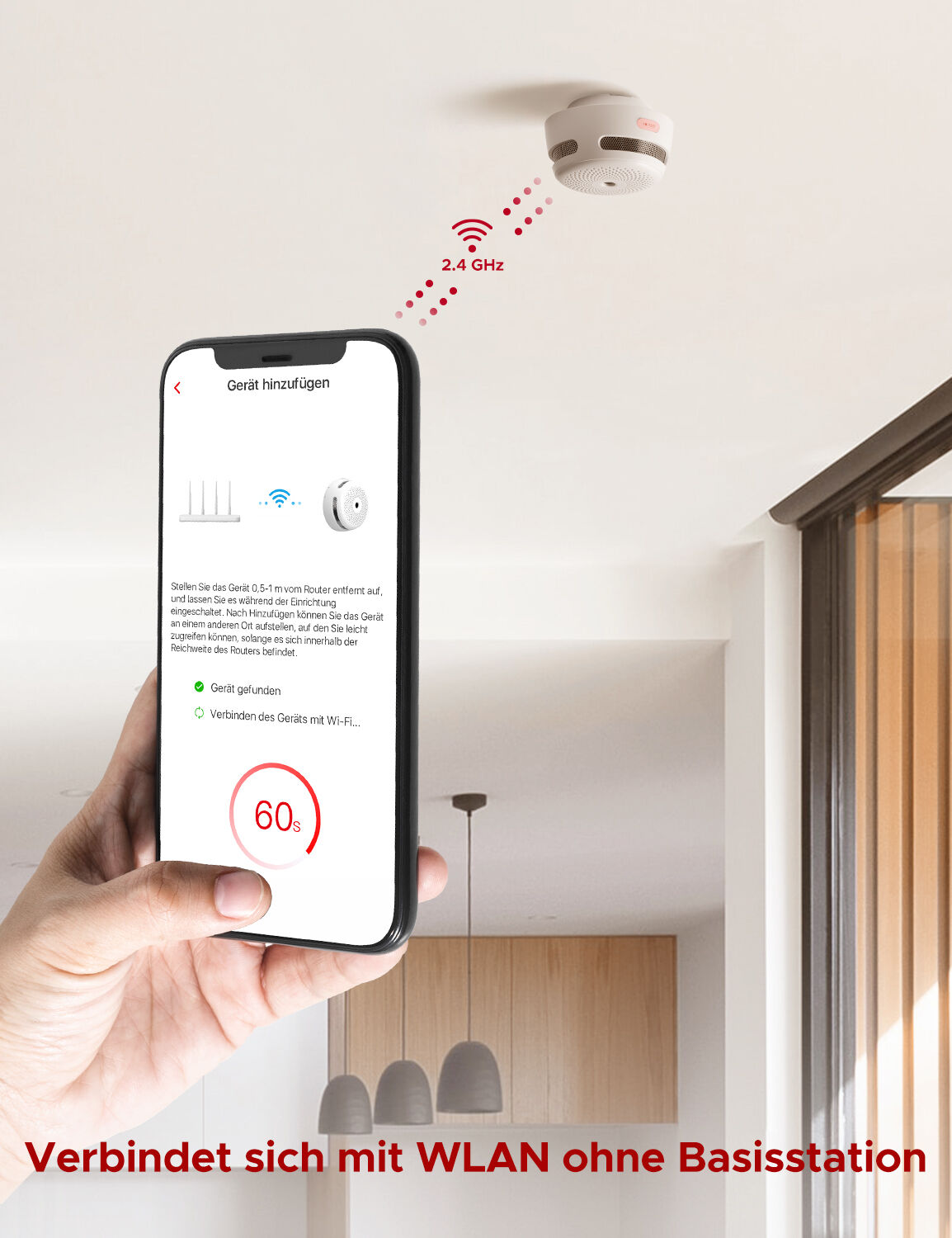 X-Sense XS01-WX WLAN-Rauchmelder, App-Steuerung X-Sense XS01-WX WLAN-Rauchmelder, App-Steuerung