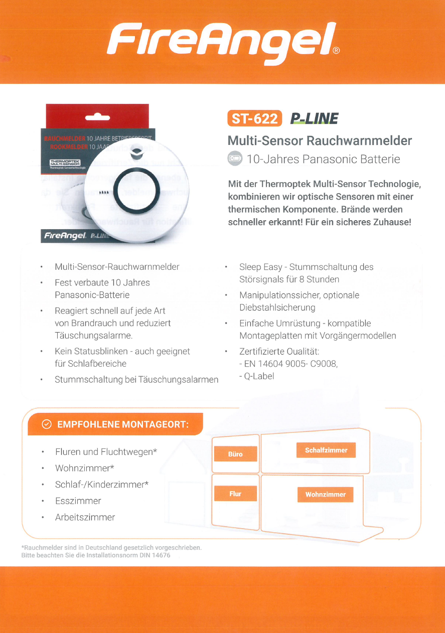 FireAngel FireAngel Flyer ST-622-DE FireAngel FireAngel Flyer ST-622-DE | EPS