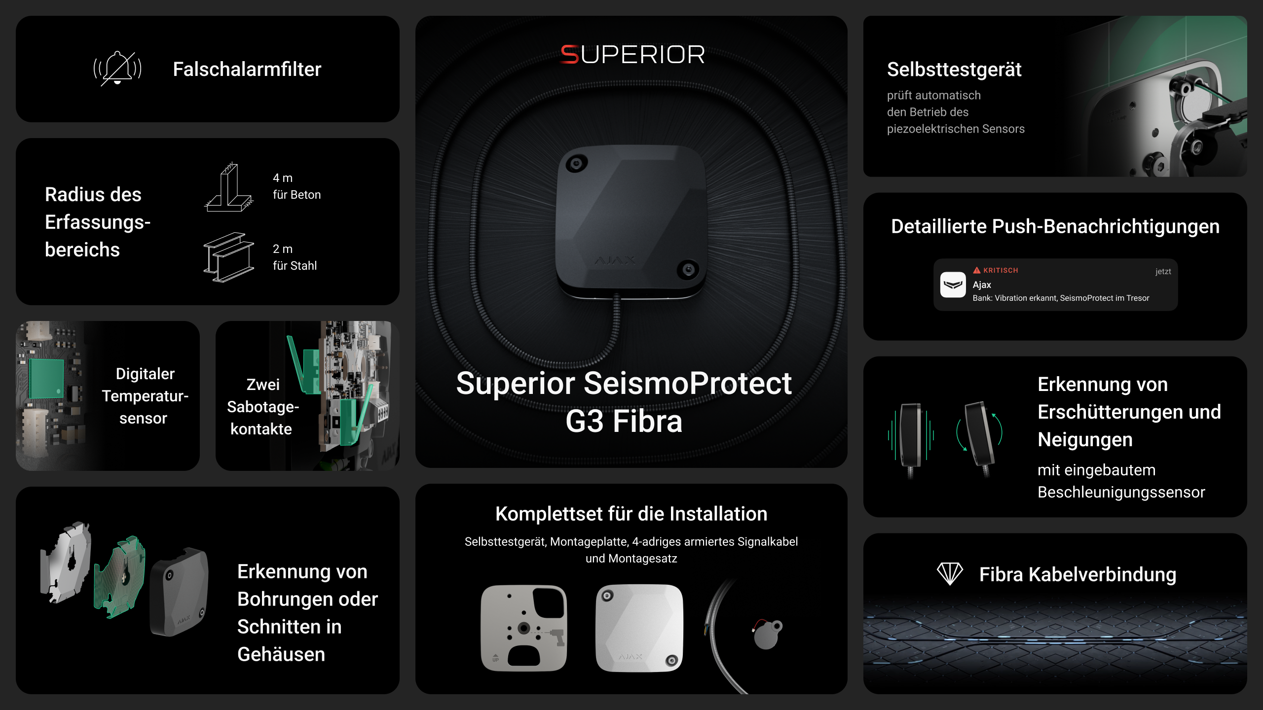 Ajax Superior SeismoProtect G3 Fibra Weiß Ajax Superior SeismoProtect G3 Fibra Weiß Detailansicht Bild 7 | EPS