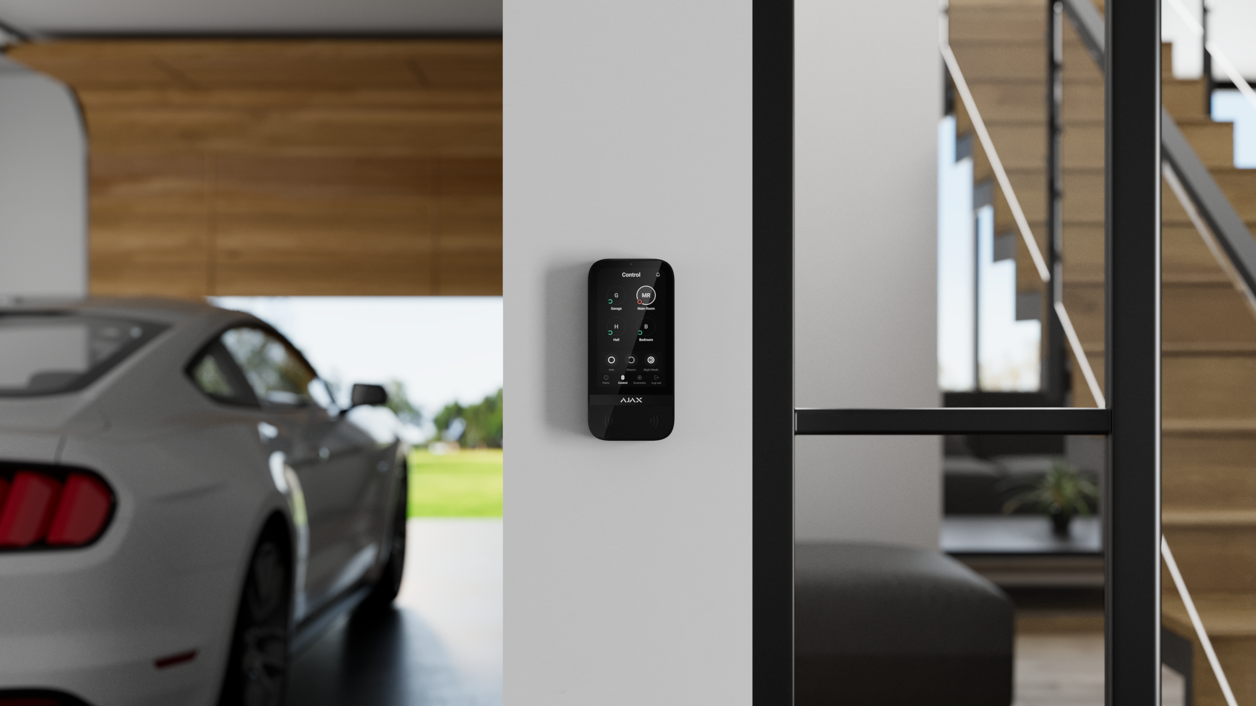 Ajax KeyPad TouchScreen Schwarz Detailansicht Bild 8 | EPS