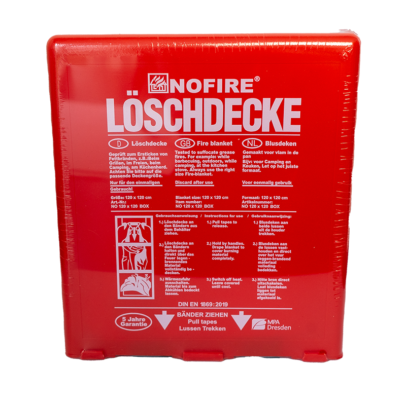 NOFIRE Löschdecke 120x120 Box Detailansicht Bild 2 | EPS