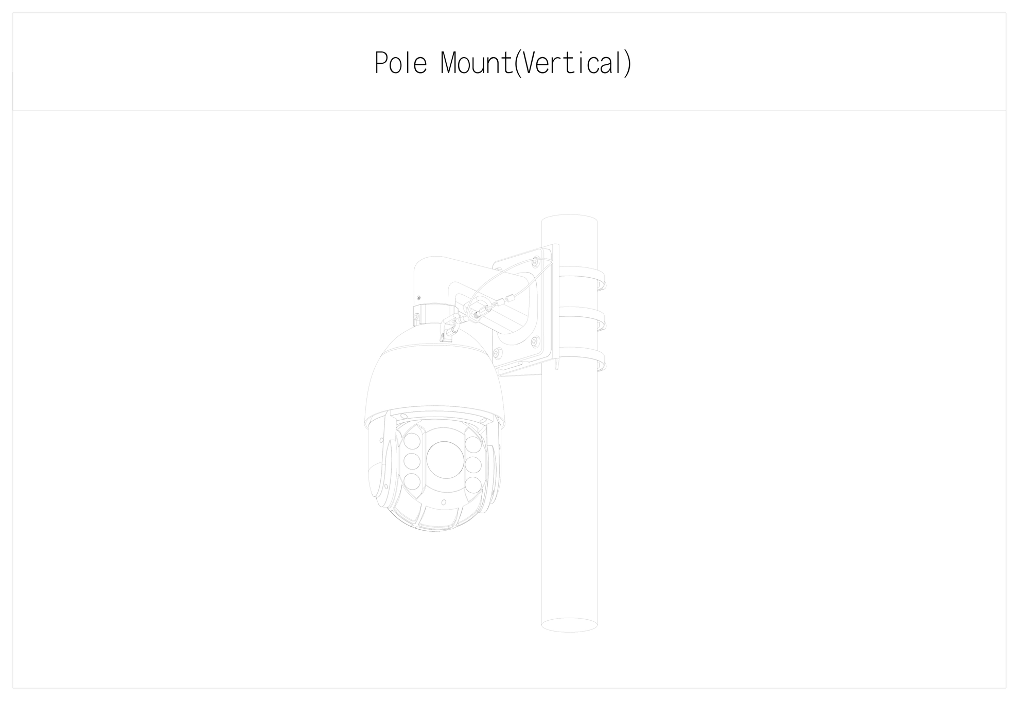 Dahua_PFA5510_Weiss_3_Montage.png D-PFA5510 Schnellmontage-Mastadapter für PTZ-Kameras