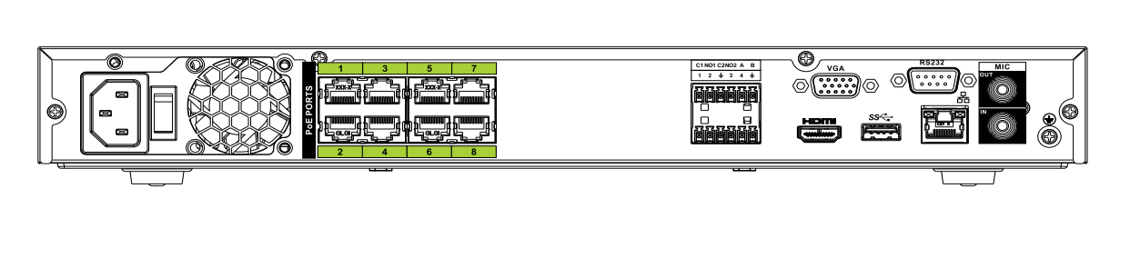 Dahua D-NVR5216-8P-I Dahua D-NVR5216-8P-I Detailansicht Bild 2 | EPS