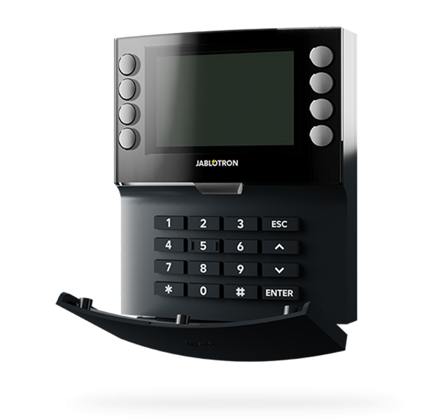 JA-155E-AN Kabellose Viersegmenttastatur mit Display und RFID-Leser - anthrazit JA-155E-AN Kabellose Viersegmenttastatur mit Display und RFID-Leser - anthrazit