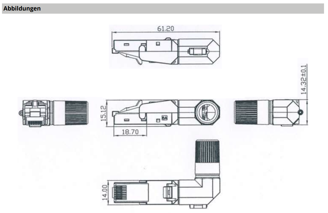 EPS RJ45 Premium Stecker STP, Cat.6A/ClassEA, feldkonfektionierbar EPS RJ45 Premium Stecker STP, Cat.6A/ClassEA, feldkonfektionierbar Detailansicht Bild 4 | EPS