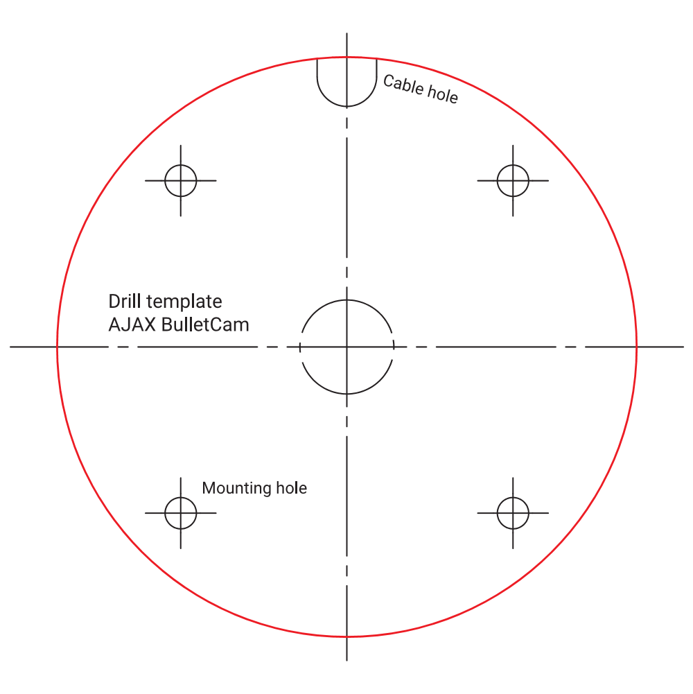 BulletCam (8 Mp/2.8 mm) Schwarz