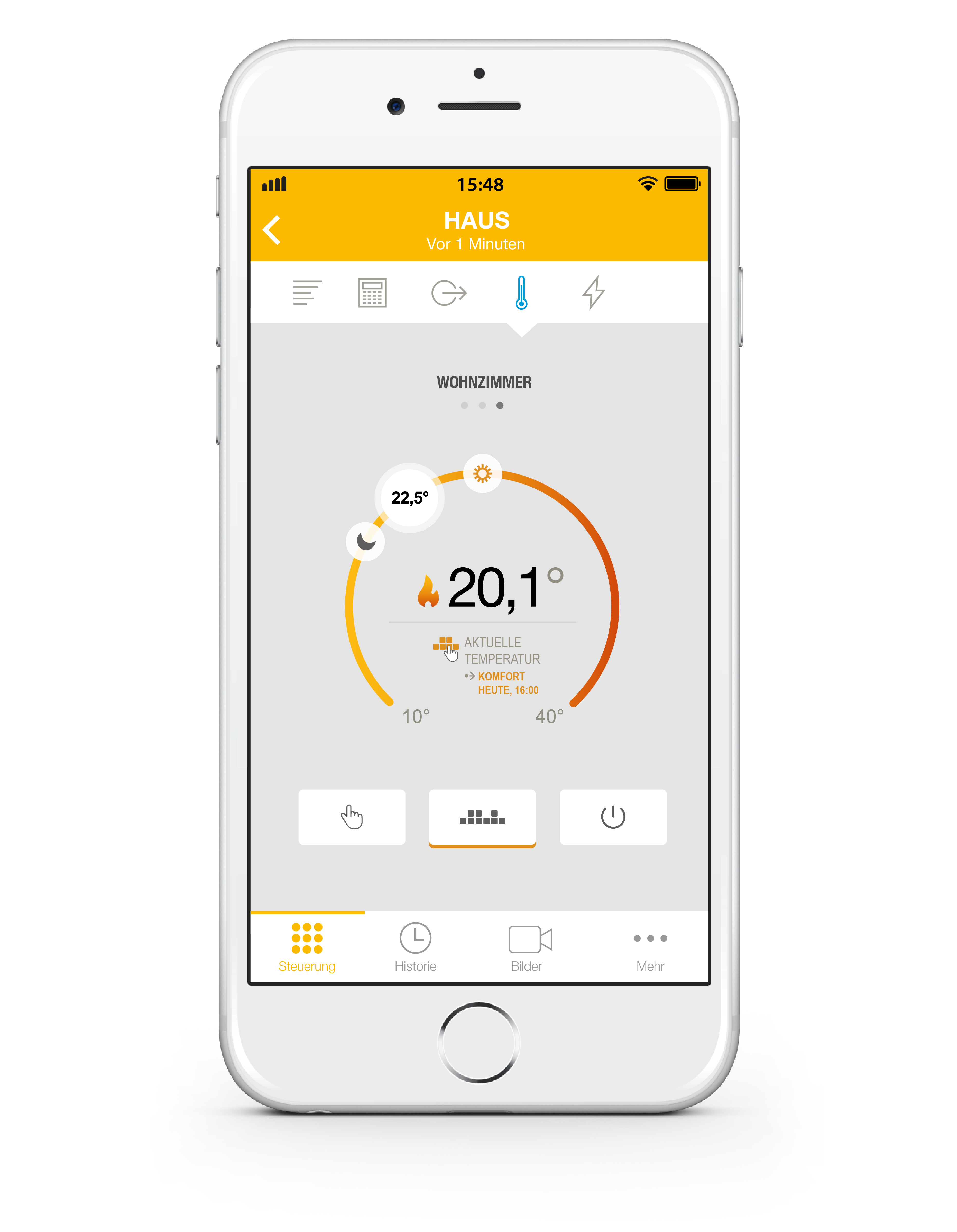 Jablotron JA-110TP Bus-Innenthermostat Jablotron JA-110TP Bus-Innenthermostat Detailansicht Bild 2 | EPS