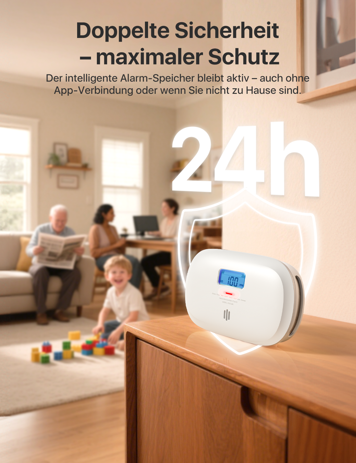 X-Sense XC0C-MR WLAN-CO-Melder, Funk-kompatibel X-Sense XC0C-MR WLAN-CO-Melder, Funk-kompatibel