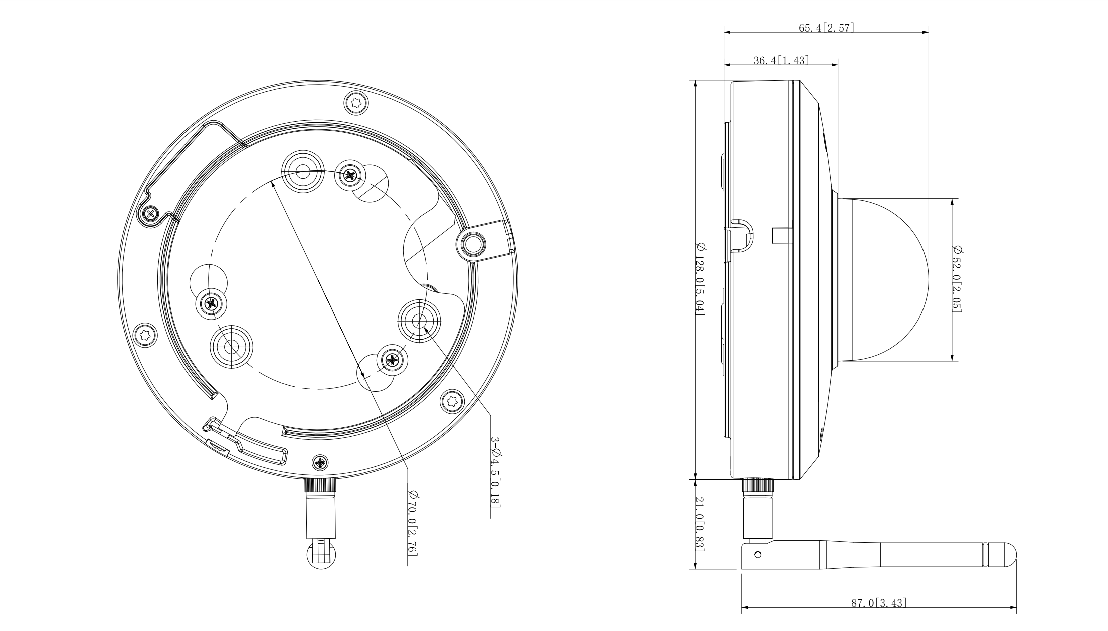 Dahua D-SD1A404XB-GNR-W Detailansicht Bild 3 | EPS