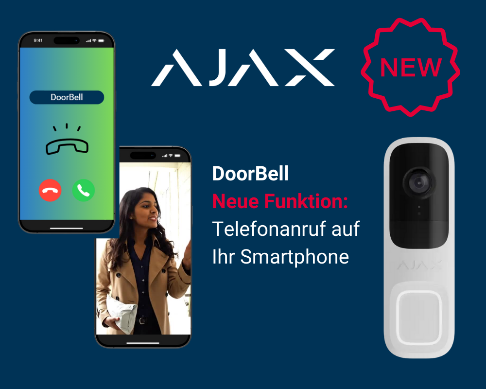 Neue Anruf-Funktion der AJAX DoorBell Ajax Neue Anruf-Funktion der AJAX DoorBell | EPS Vertrieb