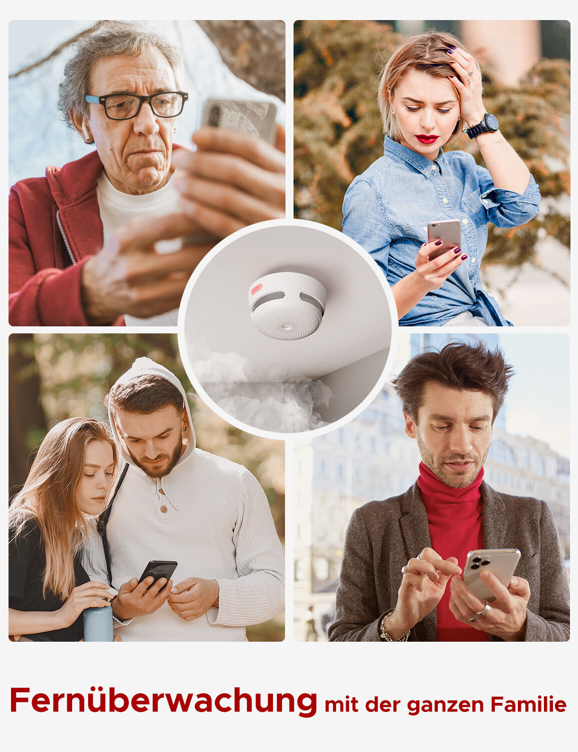 X-Sense XS01-WX WLAN-Rauchmelder, App-Steuerung