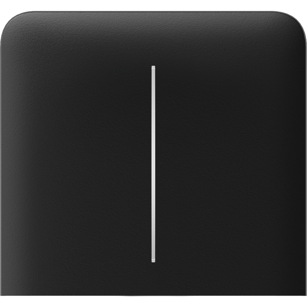 SideButton (2-gang) vertical Schwarz
