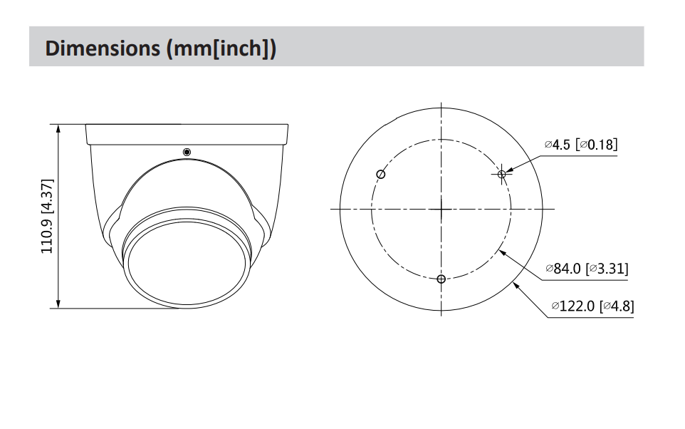 Dahua D-IPC-HDW5541HP-ASE-PV-0280B Dahua D-IPC-HDW5541HP-ASE-PV-0280B | EPS