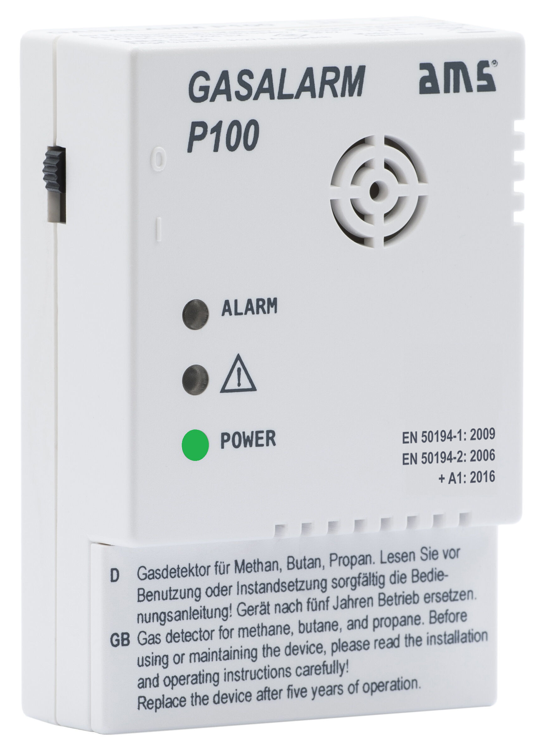 AMS Gas Alarm P100 Gasmelder 12V Detailansicht Bild 3 | EPS