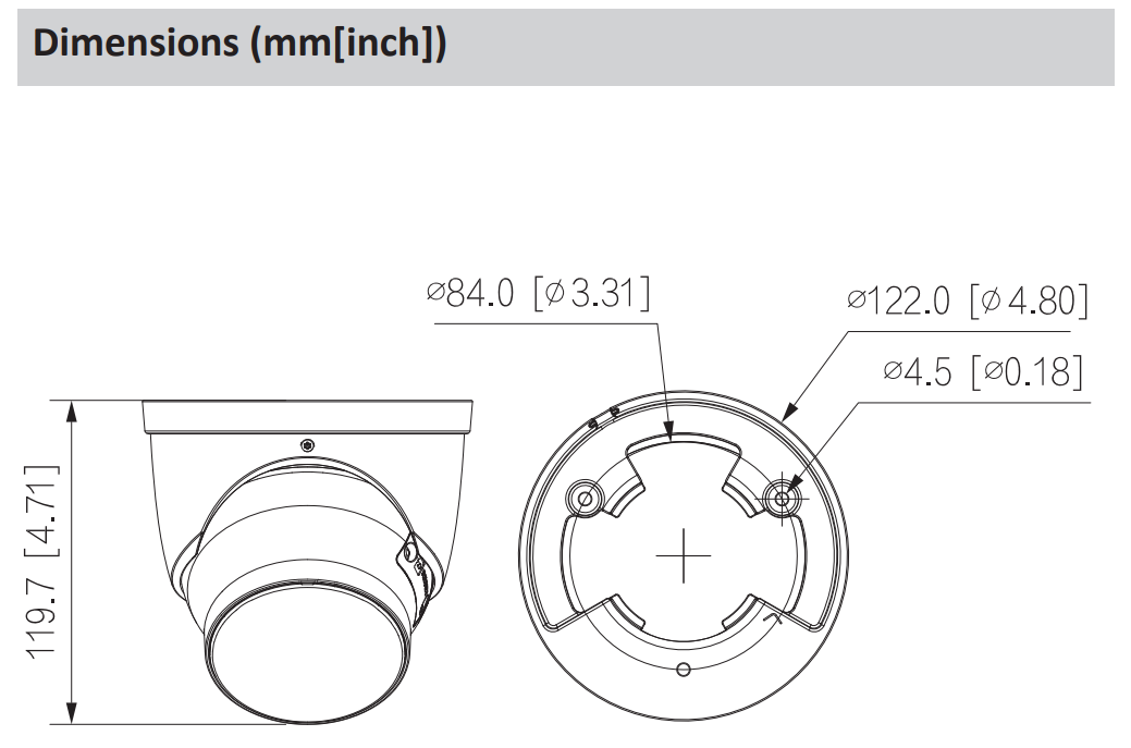 Dahua D-IPC-HDW5849HP-ASE-LED-0280B-S2 Dahua D-IPC-HDW5849HP-ASE-LED-0280B-S2 Detailansicht Bild 4 | EPS