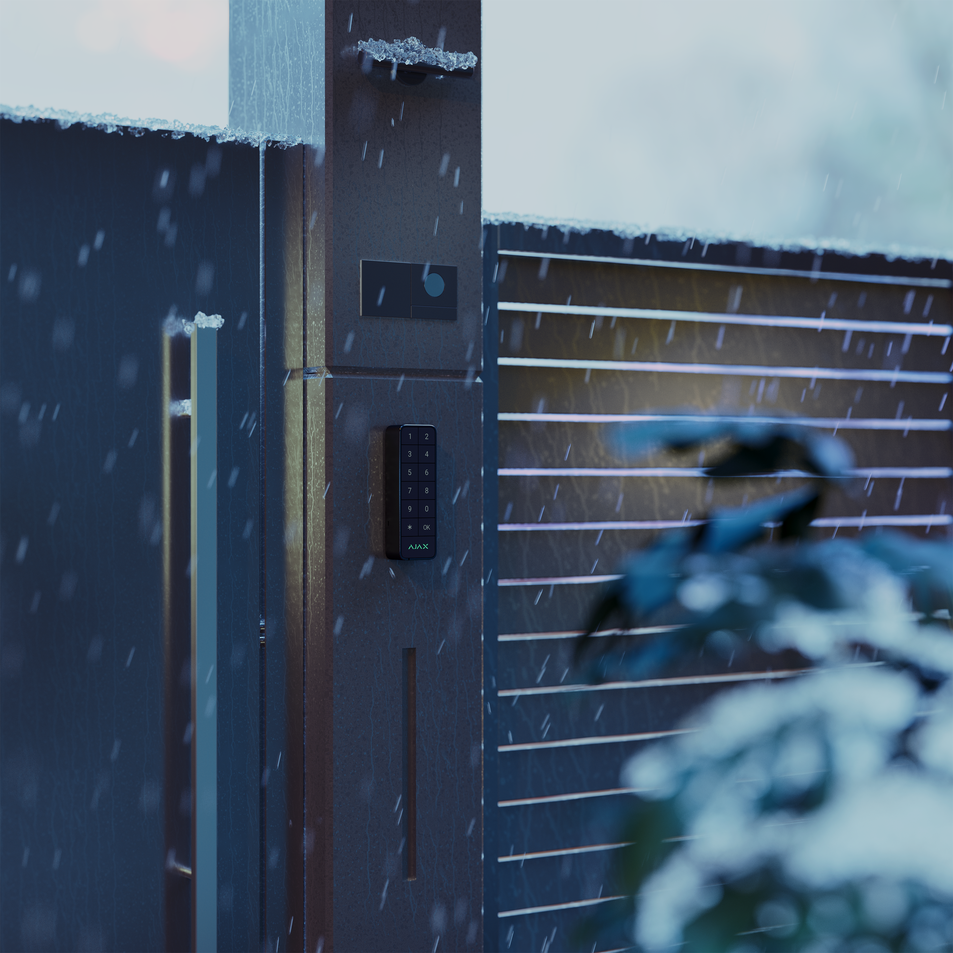 Ajax Superior KeyPad Outdoor Fibra Graphit Detailansicht Bild 4 | EPS