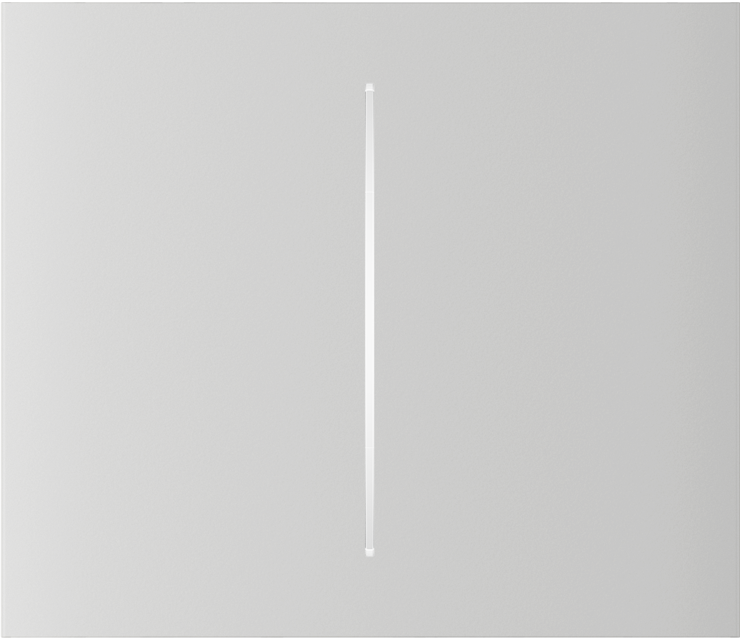 CenterButton (2-gang) vertical Weiß