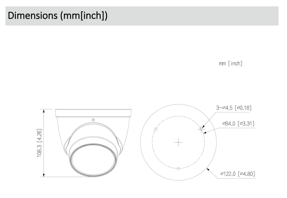 Dahua D-IPC-HDW5459TP-ZE-IL-2712-B Dahua D-IPC-HDW5459TP-ZE-IL-2712-B Detailansicht Bild 3 | EPS