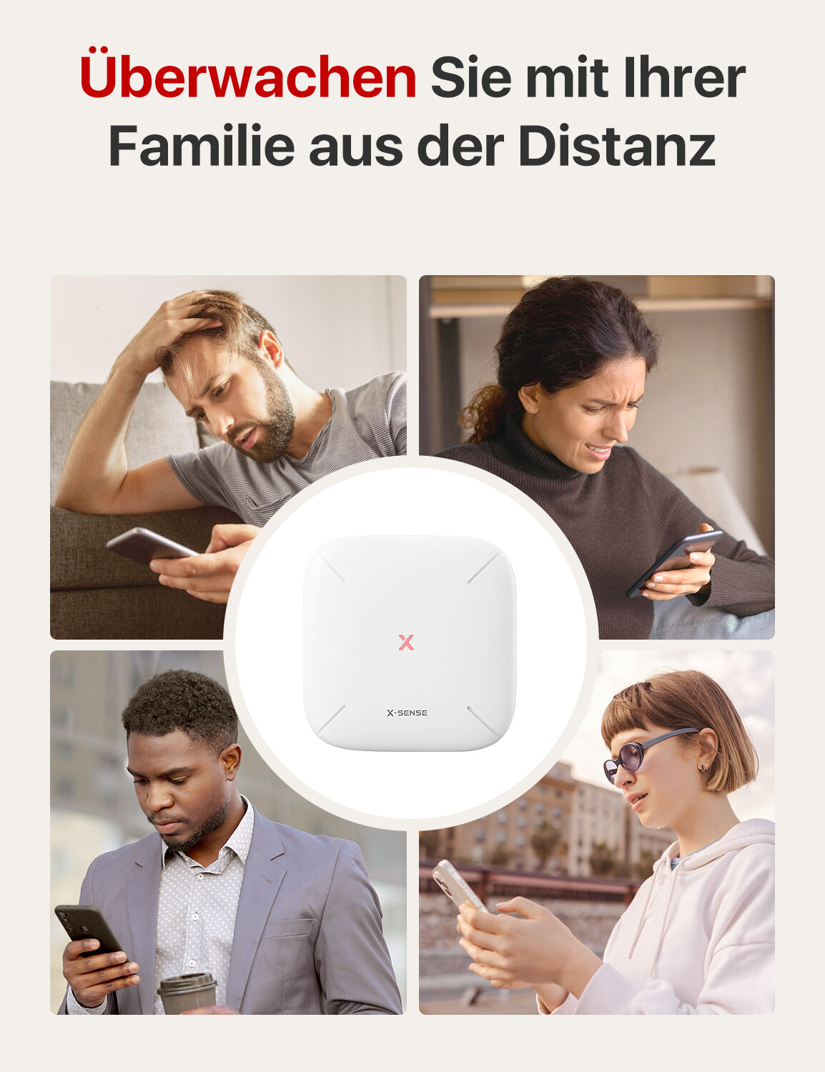 X-Sense SBS50 Smart Home Gateway, WLAN & Funk
