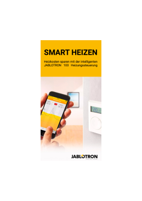 Jablotron-Flyer: Smart Heizen